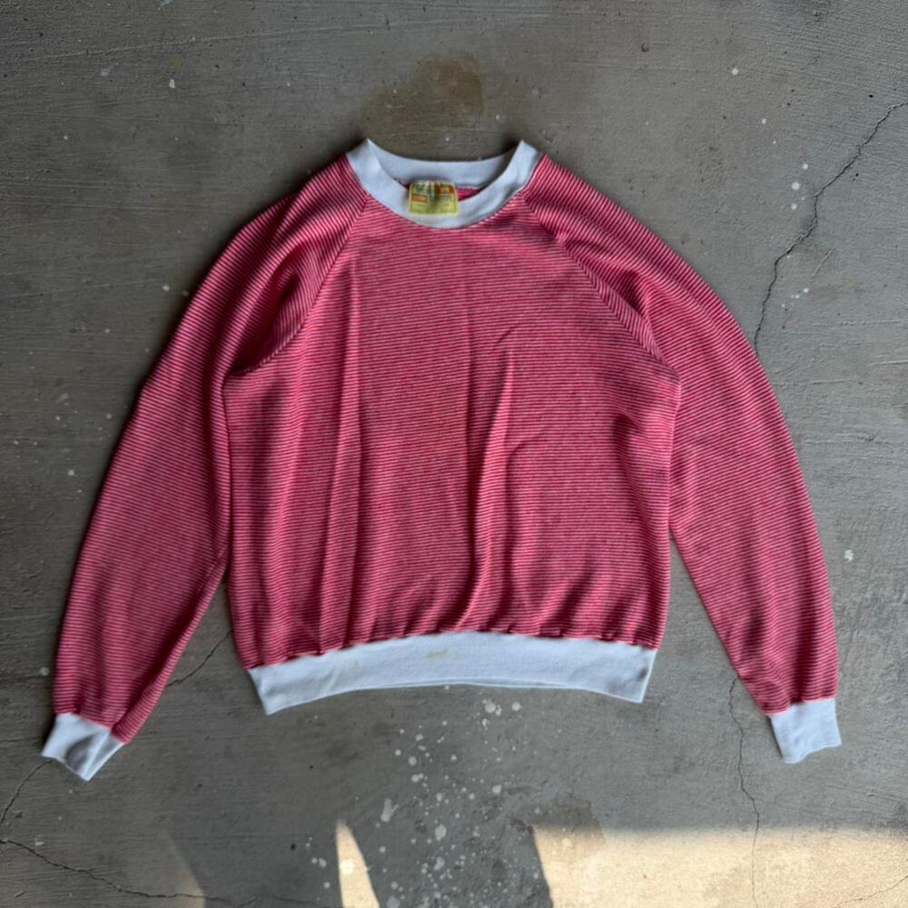 Velva sheen 1970s red striped